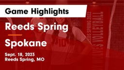 Reeds Spring  vs Spokane  Game Highlights - Sept. 18, 2023