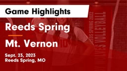 Reeds Spring  vs Mt. Vernon  Game Highlights - Sept. 23, 2023