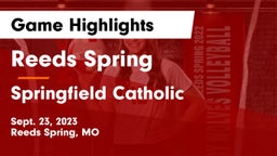 Reeds Spring  vs Springfield Catholic  Game Highlights - Sept. 23, 2023