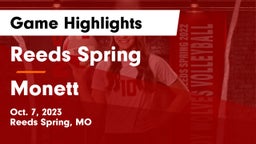 Reeds Spring  vs Monett  Game Highlights - Oct. 7, 2023