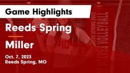 Reeds Spring  vs Miller  Game Highlights - Oct. 7, 2023