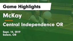 McKay  vs Central  Independence OR Game Highlights - Sept. 14, 2019