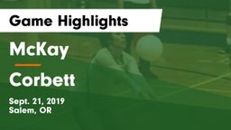 McKay  vs Corbett  Game Highlights - Sept. 21, 2019