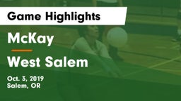 McKay  vs West Salem  Game Highlights - Oct. 3, 2019