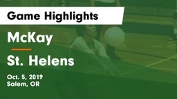 McKay  vs St. Helens Game Highlights - Oct. 5, 2019