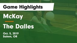 McKay  vs The Dalles Game Highlights - Oct. 5, 2019