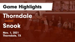 Thorndale  vs Snook  Game Highlights - Nov. 1, 2021