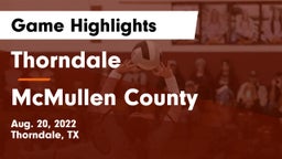 Thorndale  vs McMullen County  Game Highlights - Aug. 20, 2022