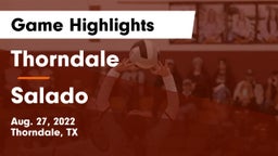 Thorndale  vs Salado   Game Highlights - Aug. 27, 2022