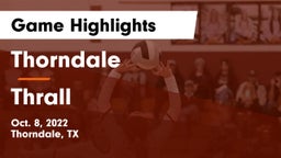 Thorndale  vs Thrall  Game Highlights - Oct. 8, 2022