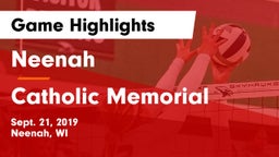 Neenah  vs Catholic Memorial Game Highlights - Sept. 21, 2019