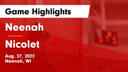 Neenah  vs Nicolet  Game Highlights - Aug. 27, 2022