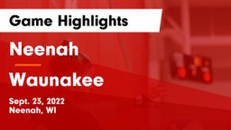 Neenah  vs Waunakee  Game Highlights - Sept. 23, 2022