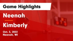 Neenah  vs Kimberly  Game Highlights - Oct. 3, 2022