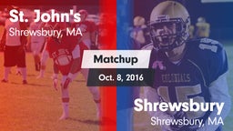 Matchup: St. John's High vs. Shrewsbury  2016
