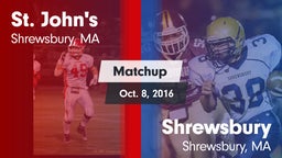 Matchup: St. John's High vs. Shrewsbury  2016