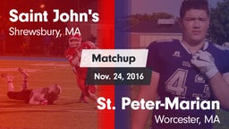 Matchup: St. John's High vs. St. Peter-Marian  2016