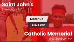 Matchup: St. John's High vs. Catholic Memorial  2017