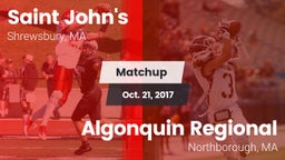 Matchup: St. John's High vs. Algonquin Regional  2017