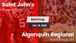 Matchup: St. John's High vs. Algonquin Regional  2018