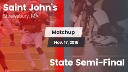 Matchup: St. John's High vs. State Semi-Final 2018