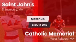 Matchup: St. John's High vs. Catholic Memorial  2019