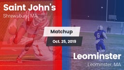 Matchup: St. John's High vs. Leominster  2019