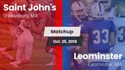 Matchup: St. John's High vs. Leominster  2019