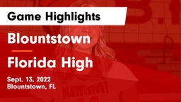Blountstown  vs Florida High Game Highlights - Sept. 13, 2022