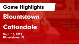 Blountstown  vs Cottondale  Game Highlights - Sept. 15, 2022