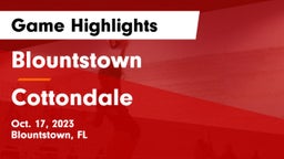 Blountstown  vs Cottondale Game Highlights - Oct. 17, 2023