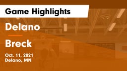Delano  vs Breck  Game Highlights - Oct. 11, 2021