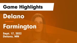 Delano  vs Farmington  Game Highlights - Sept. 17, 2022