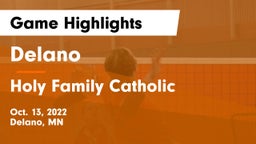 Delano  vs Holy Family Catholic  Game Highlights - Oct. 13, 2022