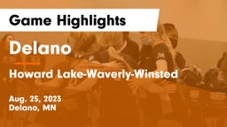 Delano  vs Howard Lake-Waverly-Winsted  Game Highlights - Aug. 25, 2023