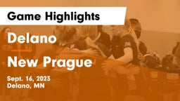 Delano  vs New Prague  Game Highlights - Sept. 16, 2023