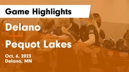 Delano  vs Pequot Lakes  Game Highlights - Oct. 6, 2023