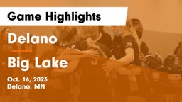 Delano  vs Big Lake  Game Highlights - Oct. 16, 2023