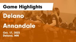 Delano  vs Annandale  Game Highlights - Oct. 17, 2023