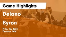 Delano  vs Byron  Game Highlights - Nov. 10, 2023