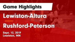 Lewiston-Altura vs Rushford-Peterson Game Highlights - Sept. 12, 2019