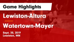 Lewiston-Altura vs Watertown-Mayer  Game Highlights - Sept. 20, 2019