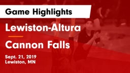 Lewiston-Altura vs Cannon Falls  Game Highlights - Sept. 21, 2019