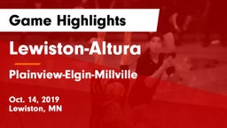 Lewiston-Altura vs Plainview-Elgin-Millville  Game Highlights - Oct. 14, 2019