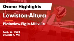 Lewiston-Altura  vs Plainview-Elgin-Millville  Game Highlights - Aug. 26, 2021