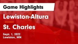 Lewiston-Altura  vs St. Charles  Game Highlights - Sept. 1, 2022