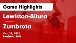 Lewiston-Altura  vs Zumbrota  Game Highlights - Oct. 27, 2022