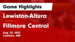 Lewiston-Altura  vs Fillmore Central  Game Highlights - Aug. 29, 2023