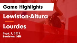 Lewiston-Altura  vs Lourdes  Game Highlights - Sept. 9, 2023