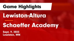 Lewiston-Altura  vs Schaeffer Academy Game Highlights - Sept. 9, 2023